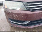 2013 Volkswagen Passat 2.5l Se Purple vin: 1VWBH7A36DC065777