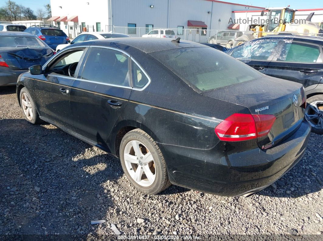 2013 Volkswagen Passat 2.5l Se Black vin: 1VWBH7A36DC132765