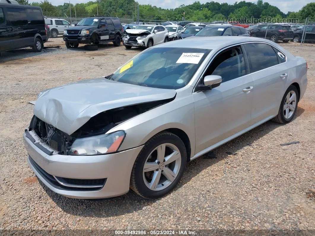 2014 Volkswagen Passat 2.5l Se Silver vin: 1VWBH7A36EC019416