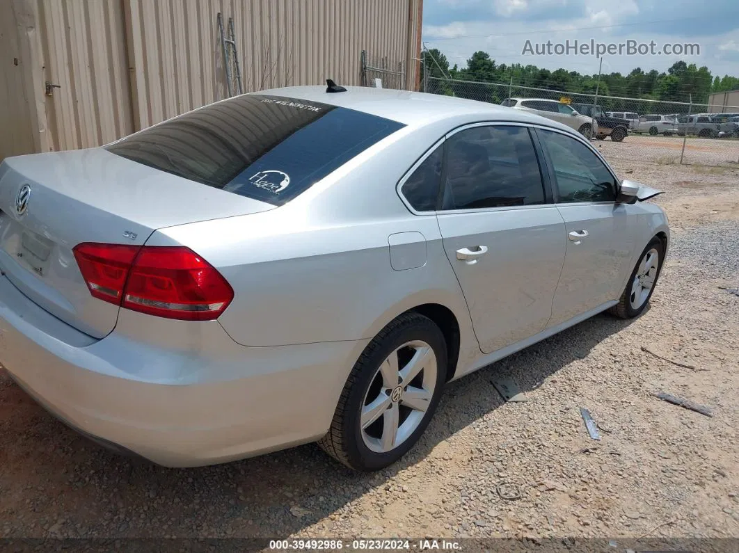 2014 Volkswagen Passat 2.5l Se Silver vin: 1VWBH7A36EC019416