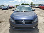 2012 Volkswagen Passat Se Синий vin: 1VWBH7A37CC036450