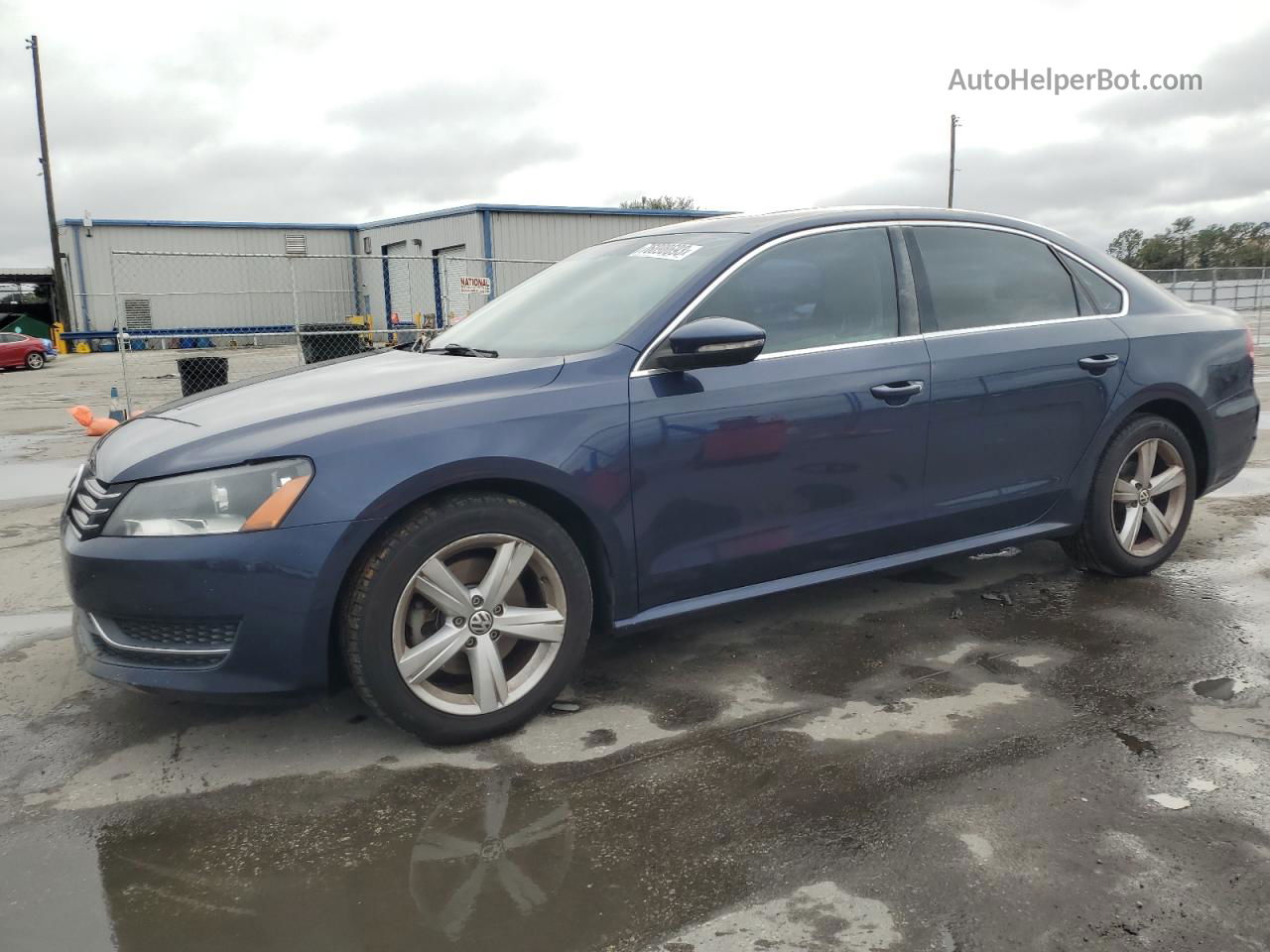 2012 Volkswagen Passat Se Blue vin: 1VWBH7A37CC065723