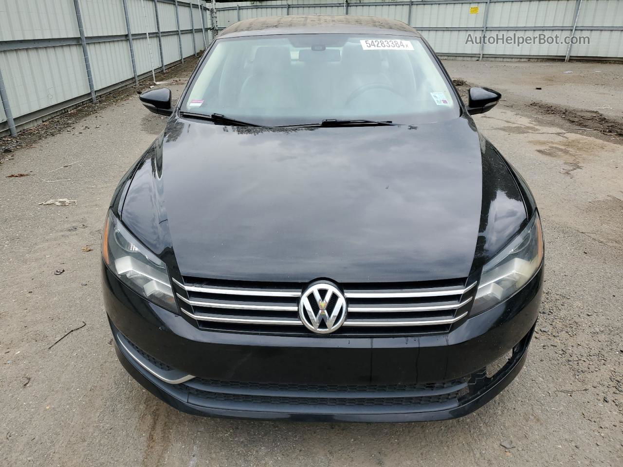 2012 Volkswagen Passat Se Black vin: 1VWBH7A37CC091111