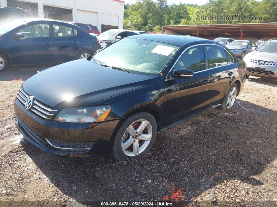 2012 Volkswagen Passat 2.5l Se Black vin: 1VWBH7A37CC109493