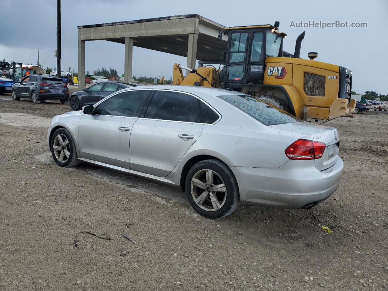 2012 Volkswagen Passat Se Silver vin: 1VWBH7A37CC109770