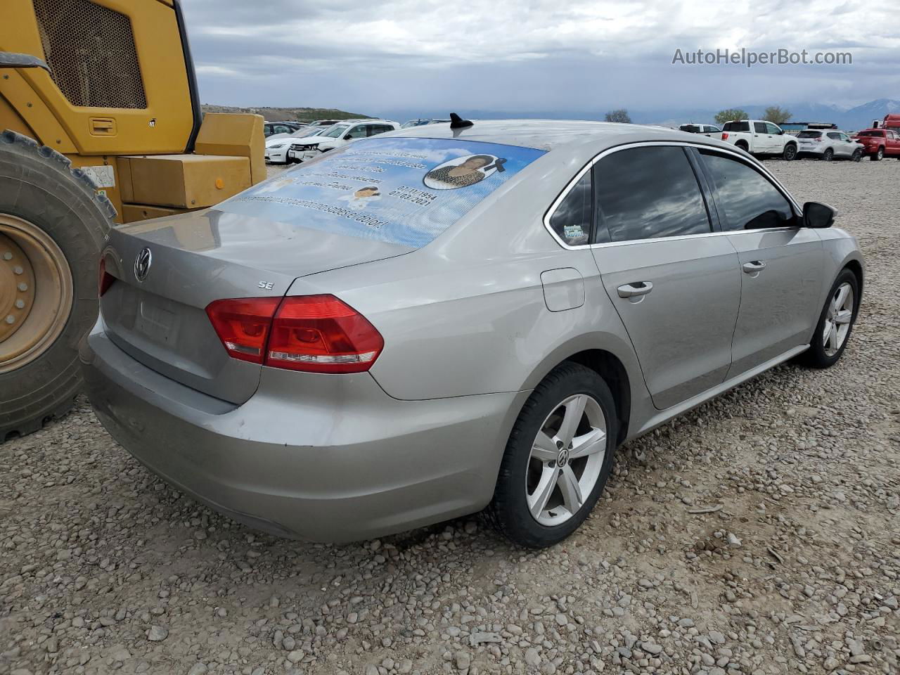 2013 Volkswagen Passat Se Серебряный vin: 1VWBH7A37DC103629