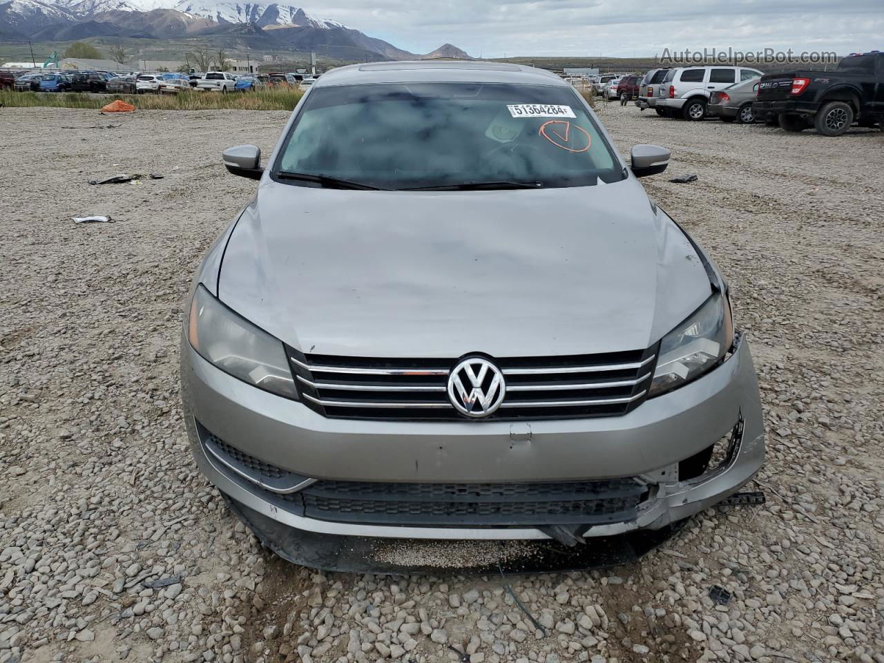 2013 Volkswagen Passat Se Серебряный vin: 1VWBH7A37DC103629