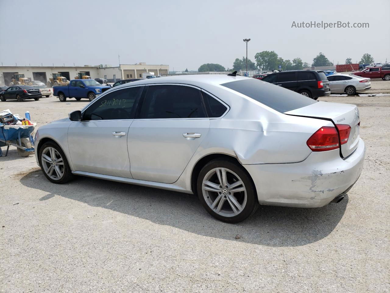 2014 Volkswagen Passat Se Silver vin: 1VWBH7A37EC014998