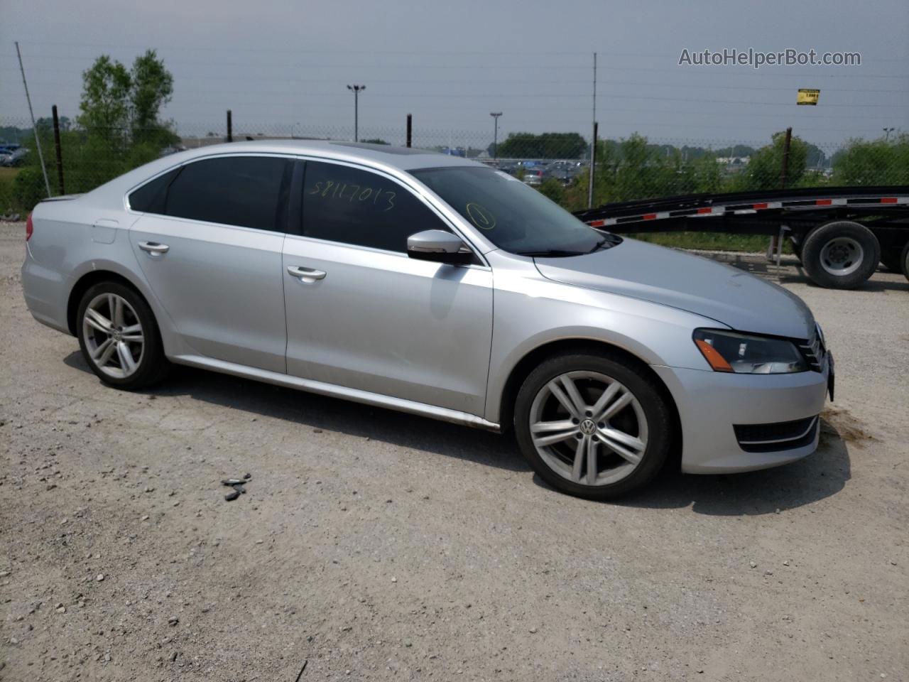 2014 Volkswagen Passat Se Silver vin: 1VWBH7A37EC014998