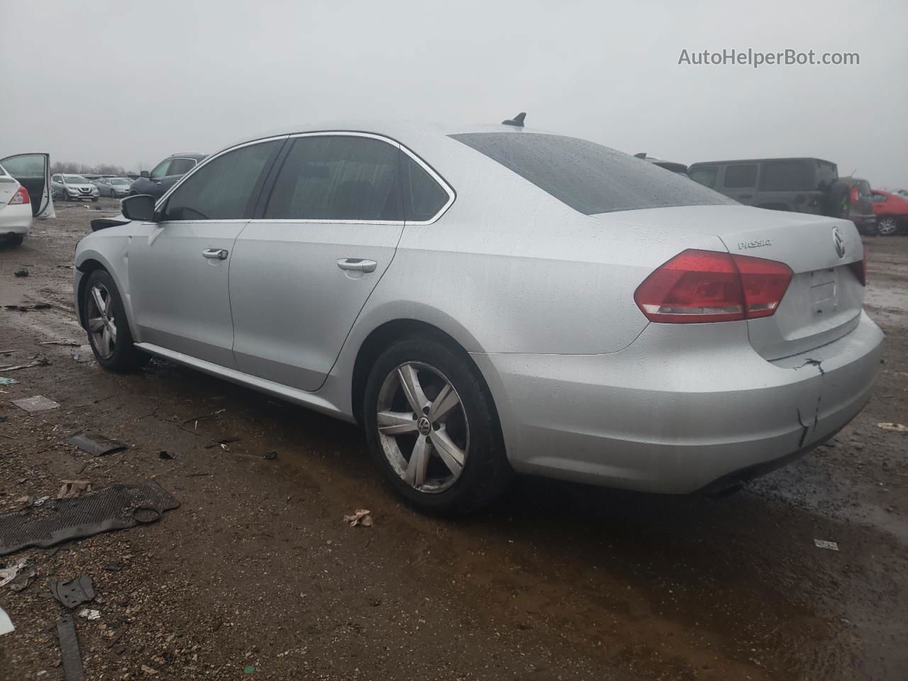 2013 Volkswagen Passat Se Silver vin: 1VWBH7A38DC015334