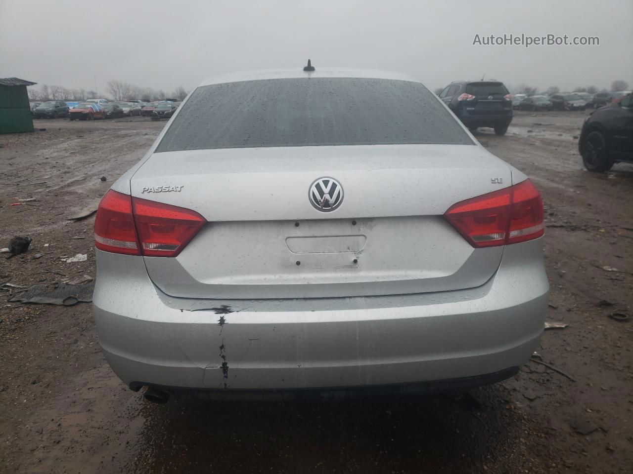 2013 Volkswagen Passat Se Silver vin: 1VWBH7A38DC015334