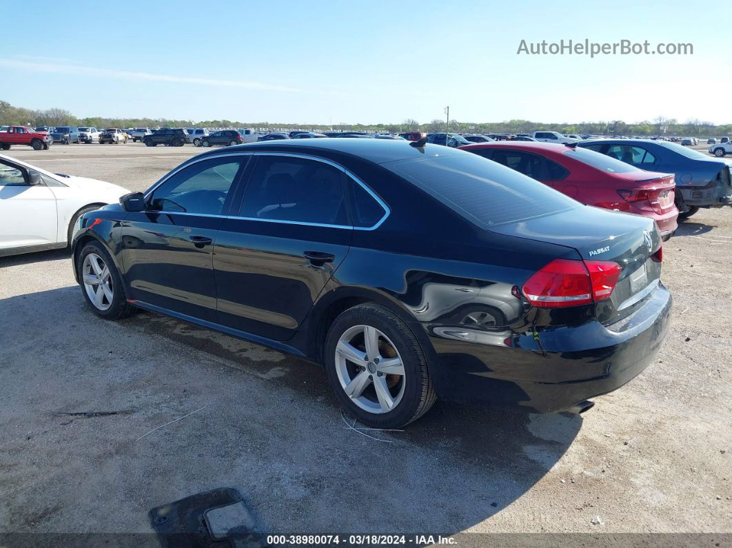 2013 Volkswagen Passat 2.5l Se Black vin: 1VWBH7A38DC053680