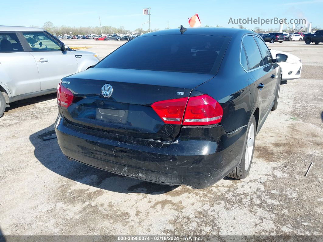 2013 Volkswagen Passat 2.5l Se Black vin: 1VWBH7A38DC053680