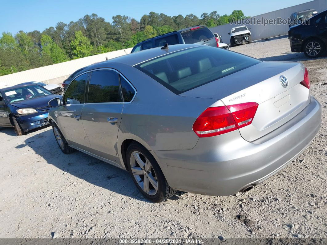 2013 Volkswagen Passat 2.5l Se Silver vin: 1VWBH7A38DC072326