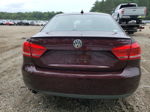 2013 Volkswagen Passat Se Burgundy vin: 1VWBH7A38DC090423