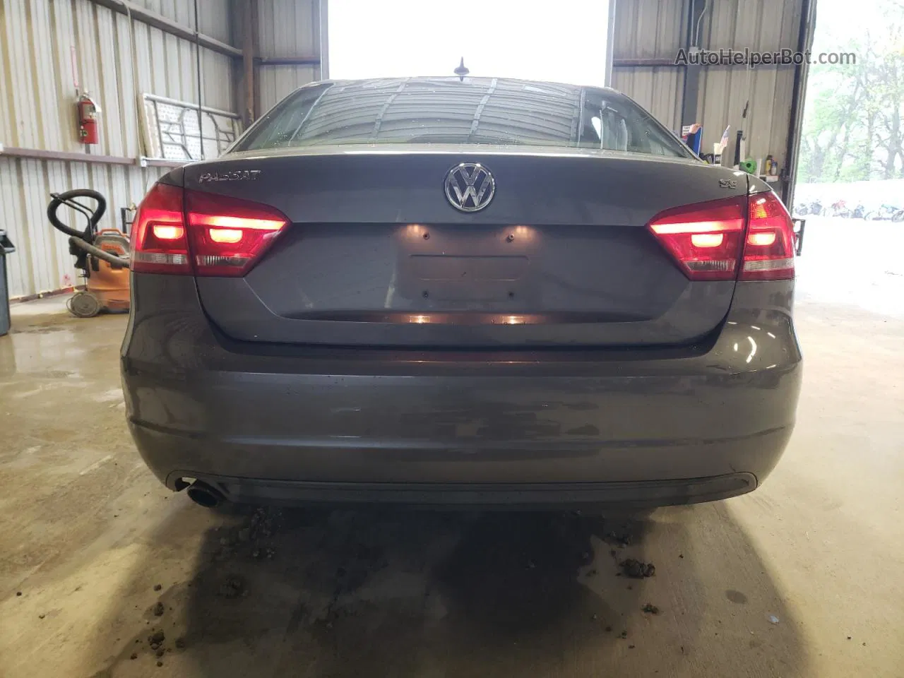 2013 Volkswagen Passat Se Gray vin: 1VWBH7A38DC132489