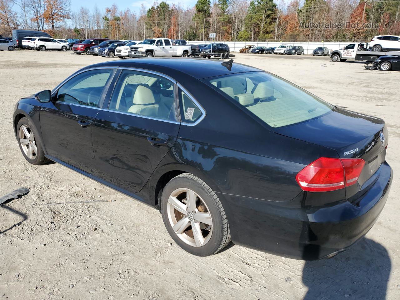 2012 Volkswagen Passat Se Black vin: 1VWBH7A39CC028219