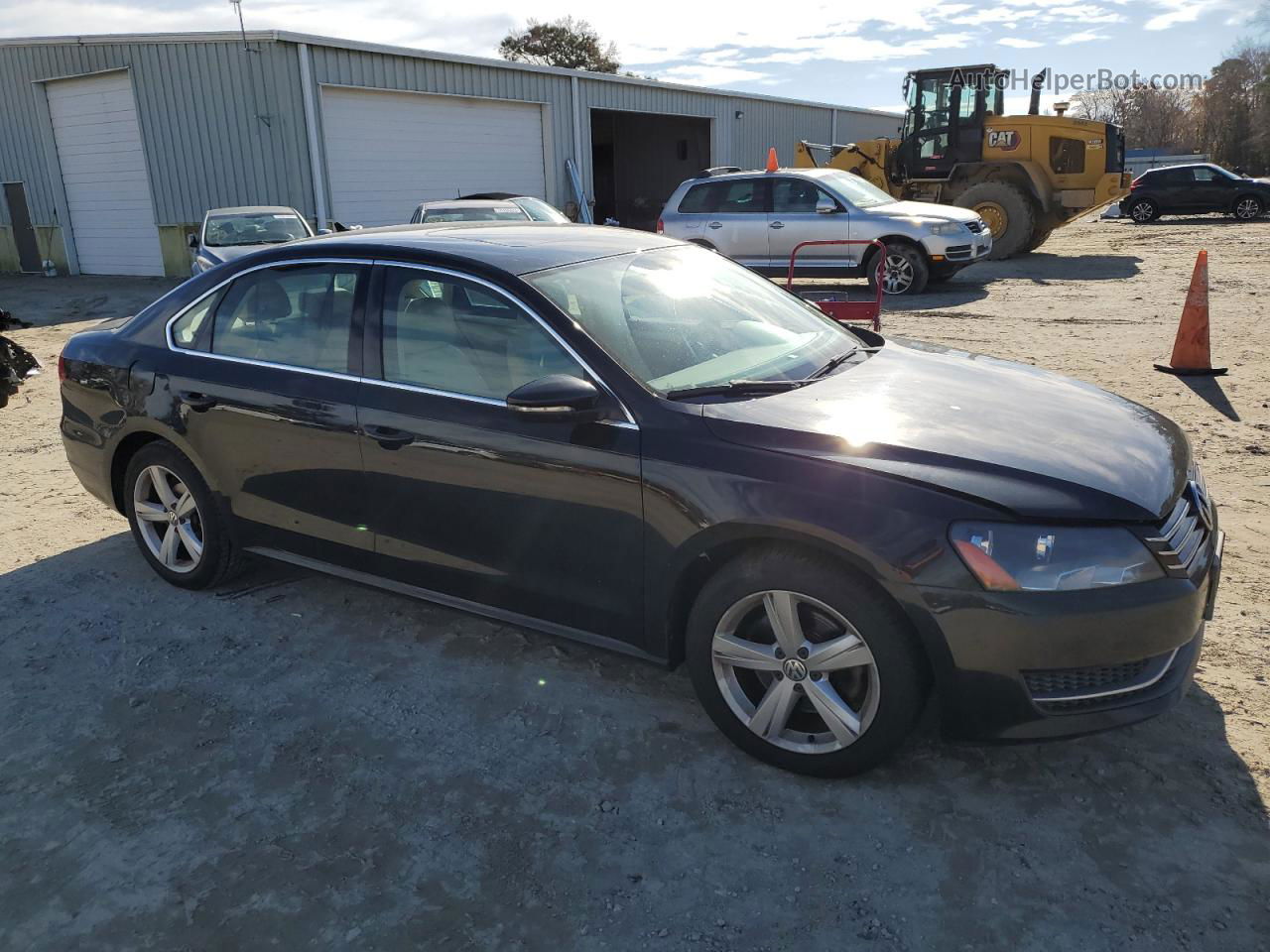 2012 Volkswagen Passat Se Black vin: 1VWBH7A39CC028219