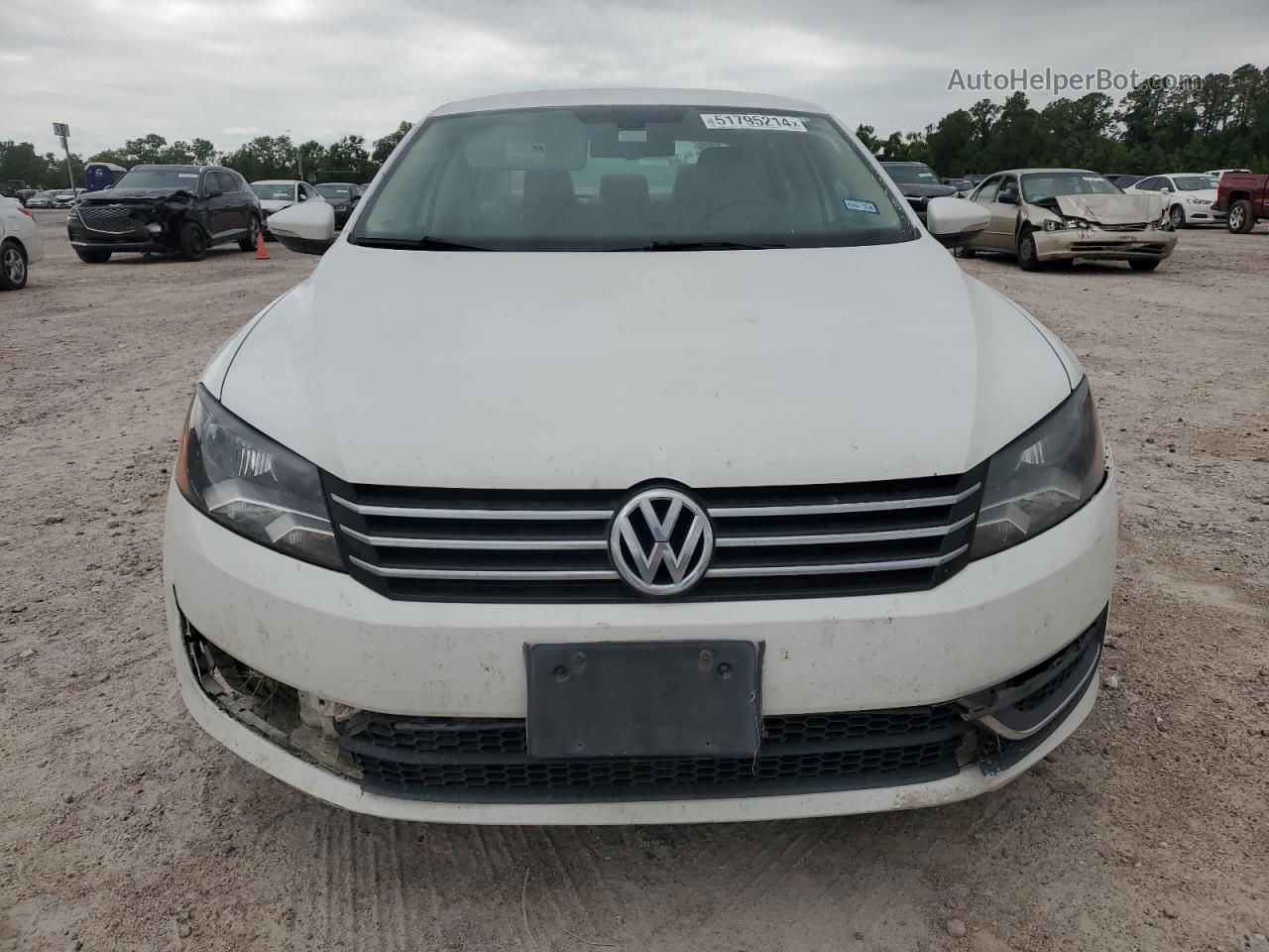 2012 Volkswagen Passat Se Белый vin: 1VWBH7A39CC084600