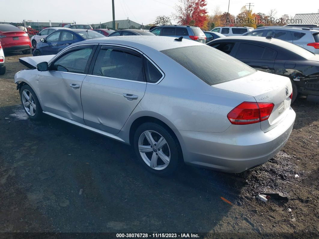 2013 Volkswagen Passat 2.5l Se Silver vin: 1VWBH7A39DC003080