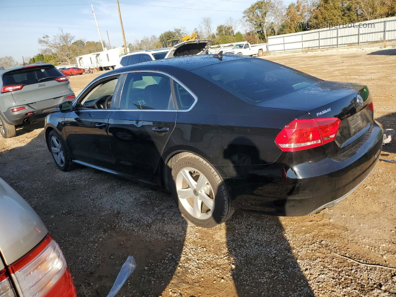 2013 Volkswagen Passat Se Black vin: 1VWBH7A39DC052571