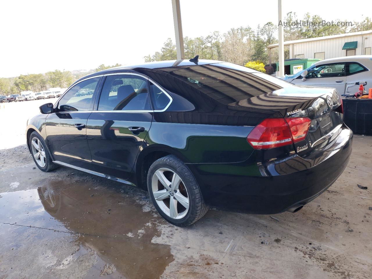 2013 Volkswagen Passat Se Black vin: 1VWBH7A39DC125342