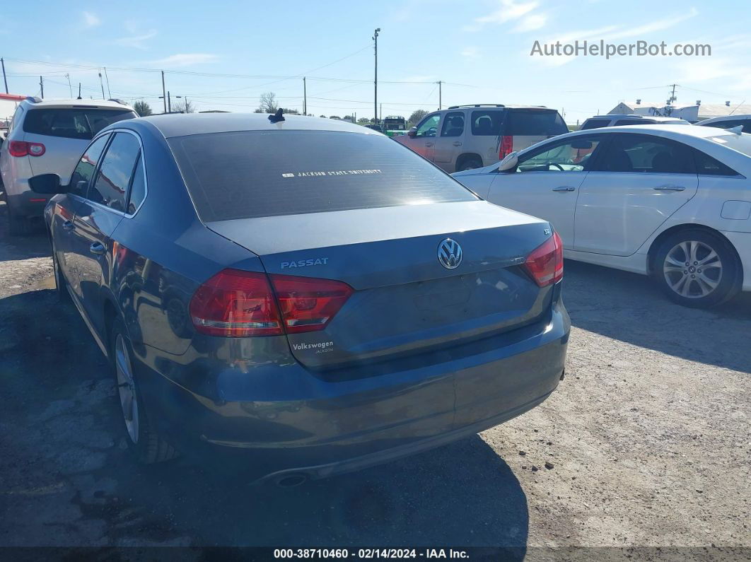 2013 Volkswagen Passat 2.5l Se Gray vin: 1VWBH7A39DC134106