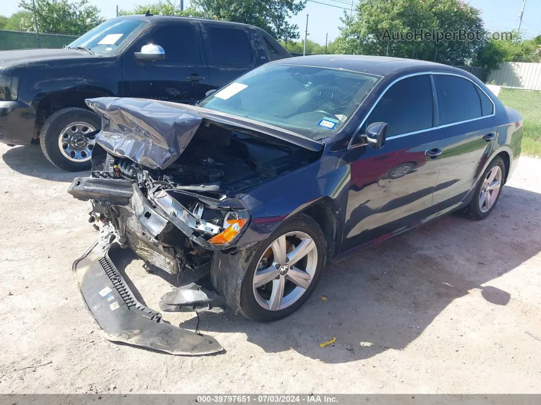 2013 Volkswagen Passat 2.5l Se Blue vin: 1VWBH7A39DC142142