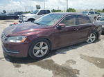 2012 Volkswagen Passat Se Burgundy vin: 1VWBH7A3XCC068051