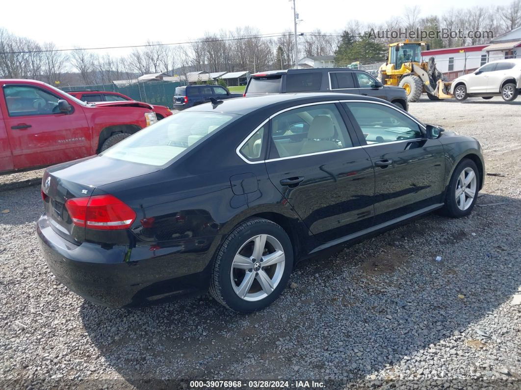 2012 Volkswagen Passat 2.5l Se Black vin: 1VWBH7A3XCC069944