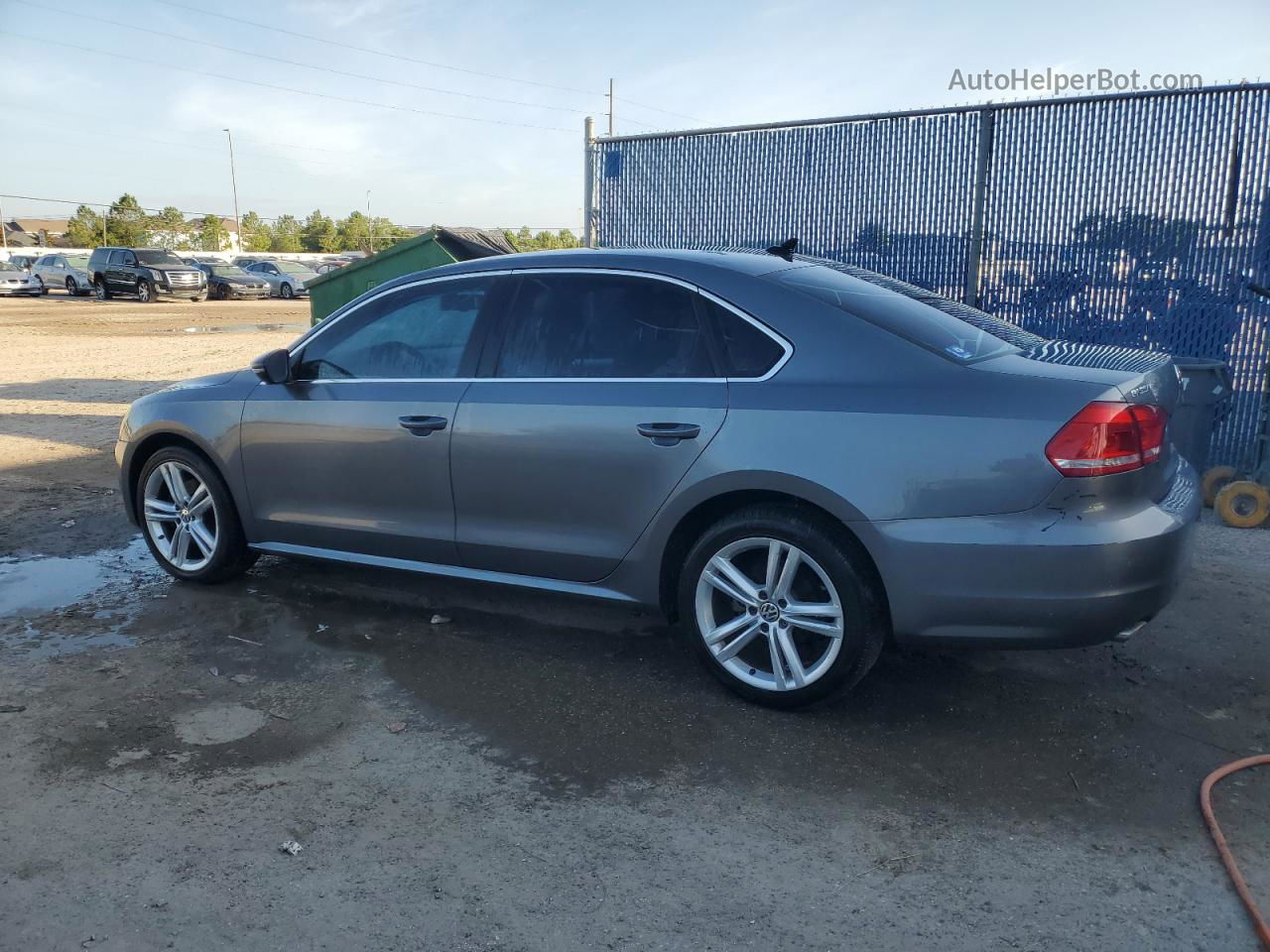 2012 Volkswagen Passat Se Gray vin: 1VWBH7A3XCC108550