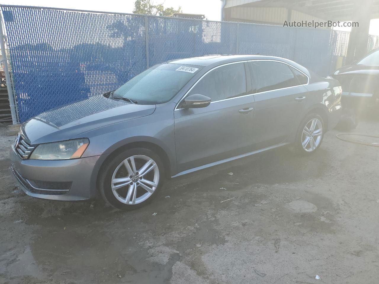 2012 Volkswagen Passat Se Серый vin: 1VWBH7A3XCC108550