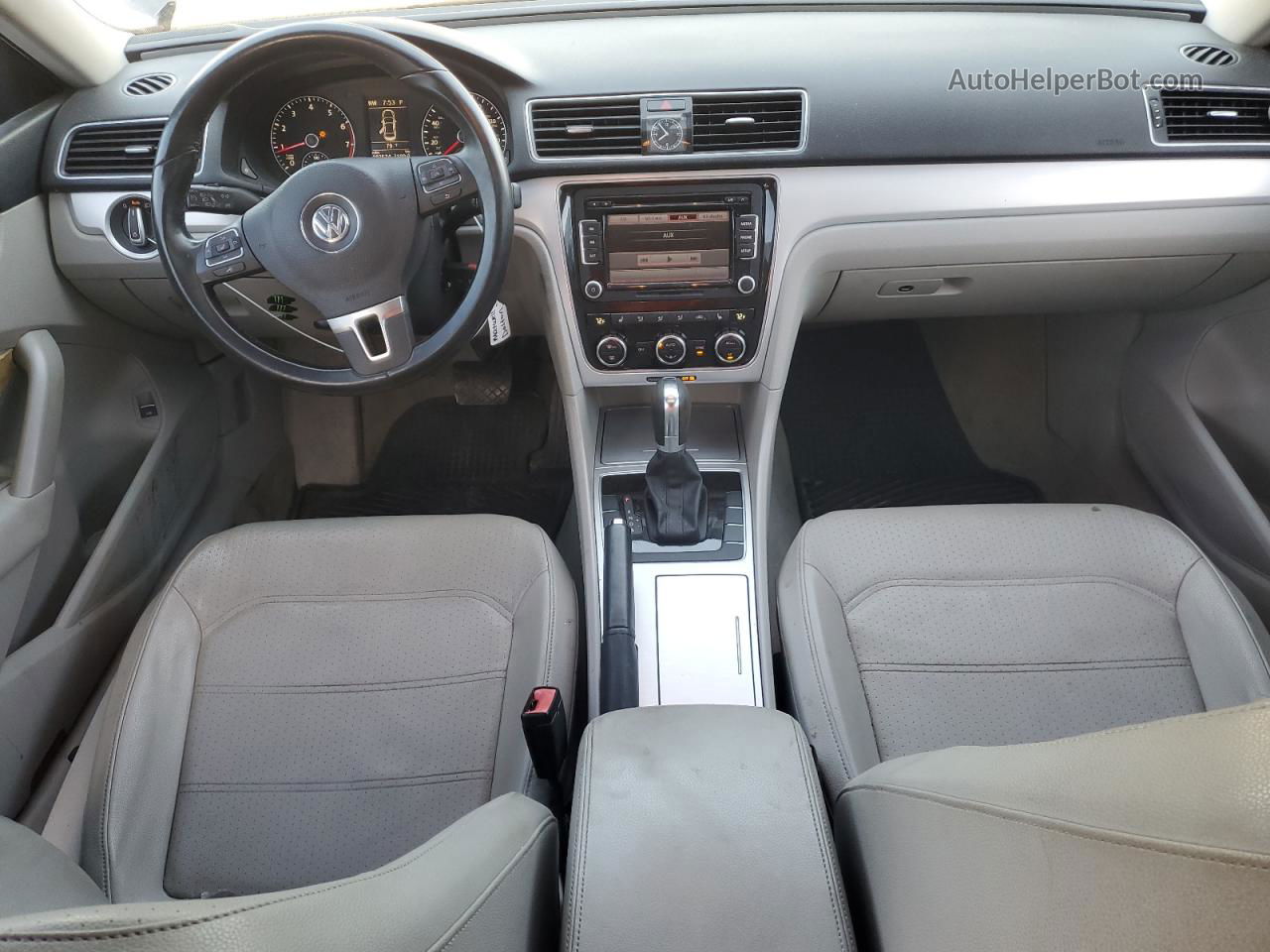 2012 Volkswagen Passat Se Gray vin: 1VWBH7A3XCC108550