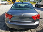 2013 Volkswagen Passat Se Gray vin: 1VWBH7A3XDC012001