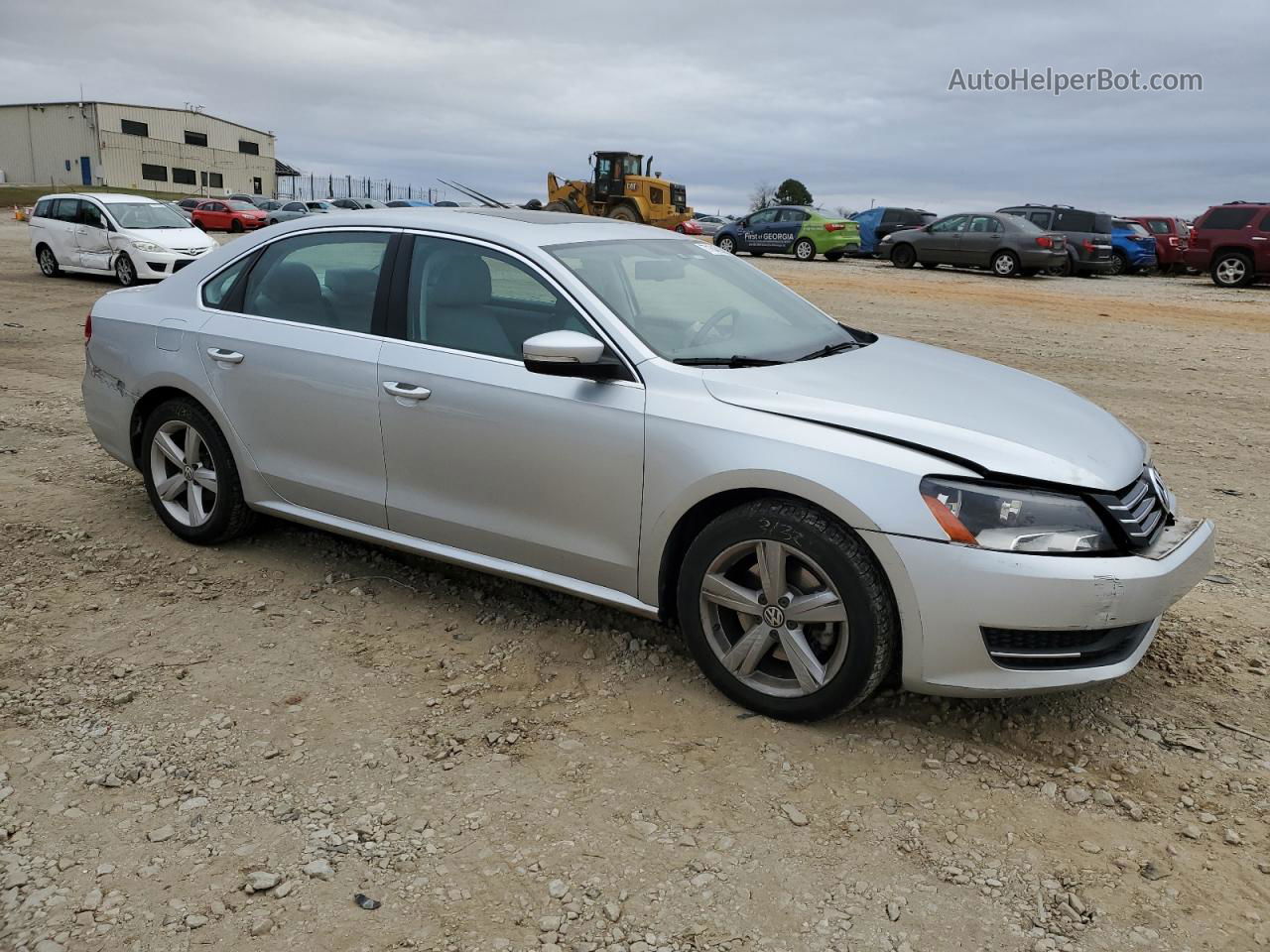 2013 Volkswagen Passat Se Silver vin: 1VWBH7A3XDC021202