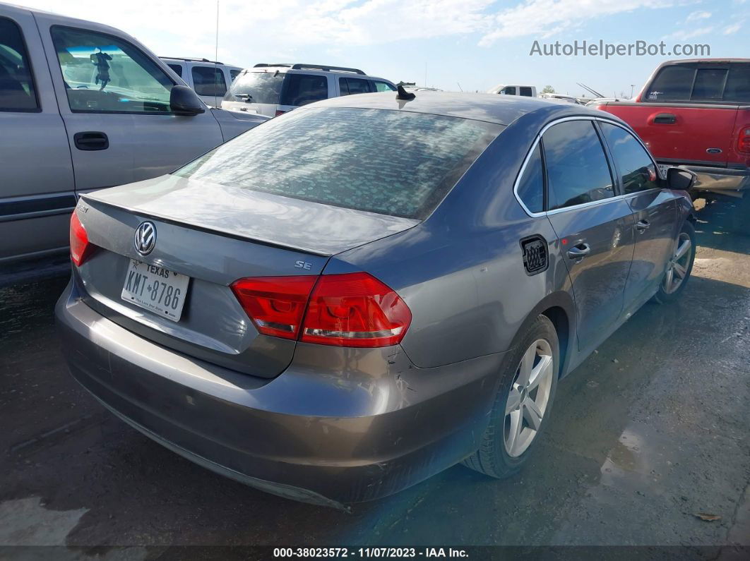 2013 Volkswagen Passat Se W/sunroof & Nav Серый vin: 1VWBH7A3XDC140240