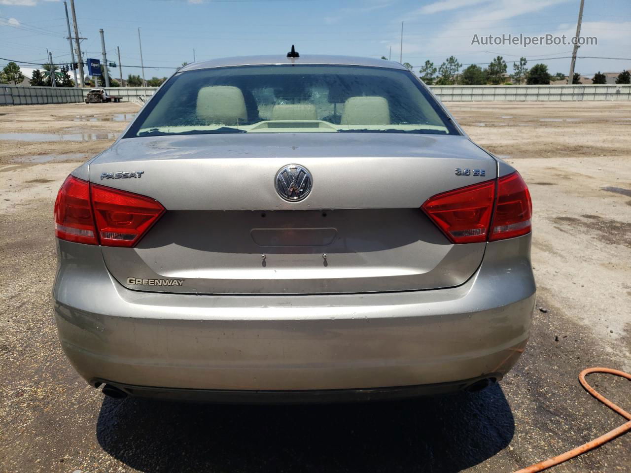 2012 Volkswagen Passat Se Silver vin: 1VWBM7A30CC001549