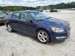 2012 Volkswagen Passat Se Blue vin: 1VWBM7A31CC100414