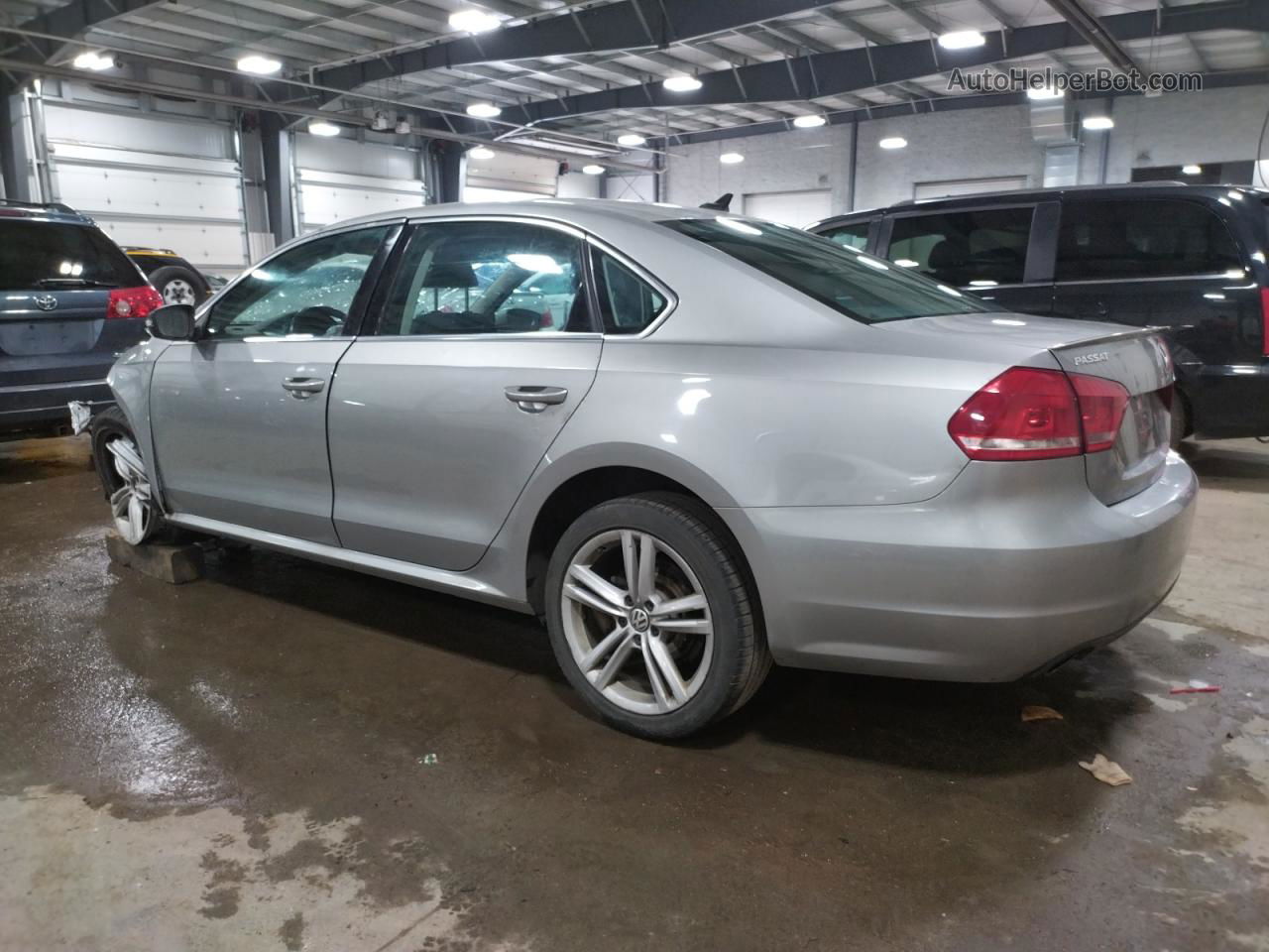 2013 Volkswagen Passat Se Silver vin: 1VWBM7A33DC012840