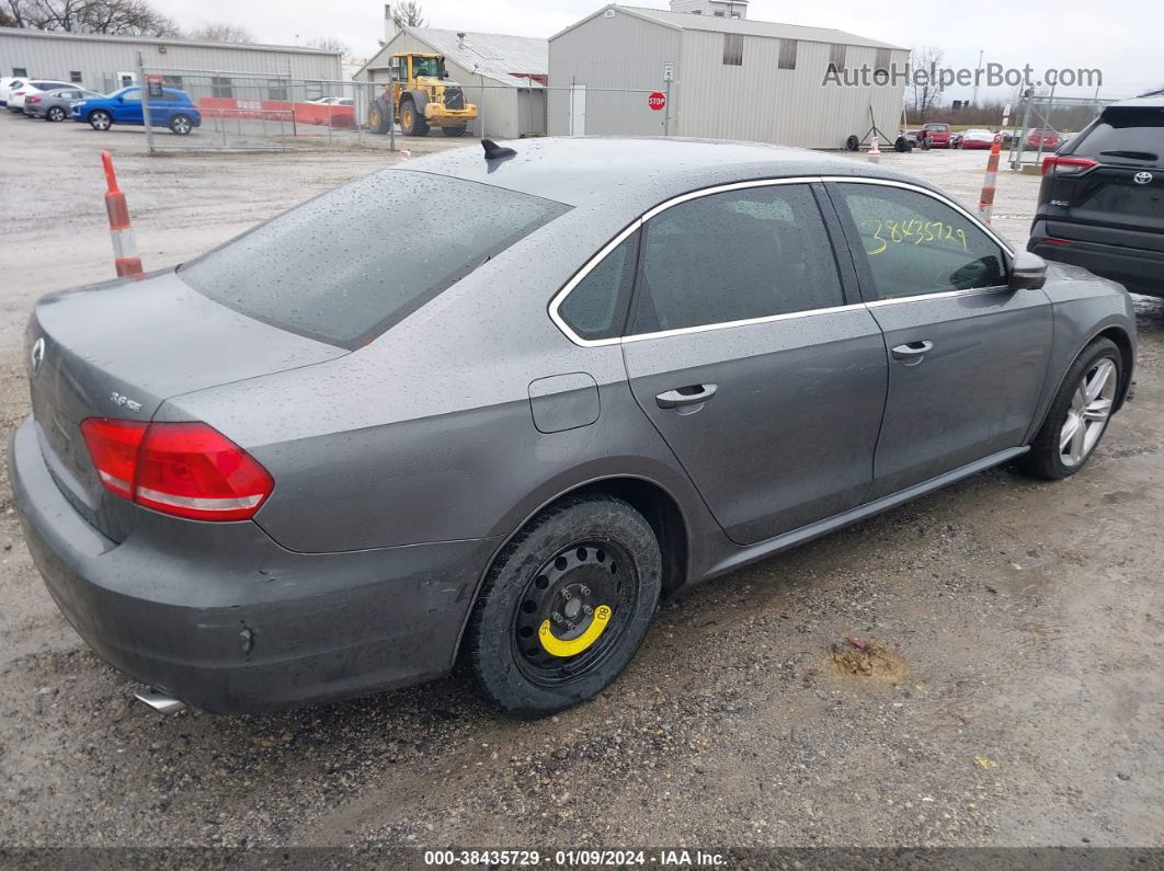 2012 Volkswagen Passat 3.6l V6 Se Gray vin: 1VWBM7A34CC040029