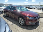 2012 Volkswagen Passat Se Purple vin: 1VWBM7A37CC054278