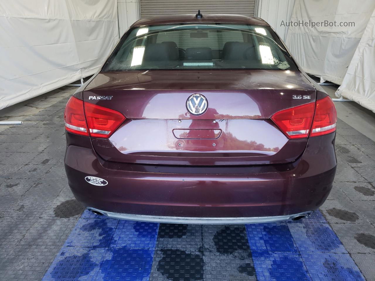 2013 Volkswagen Passat Se Коричневый vin: 1VWBM7A38DC027379