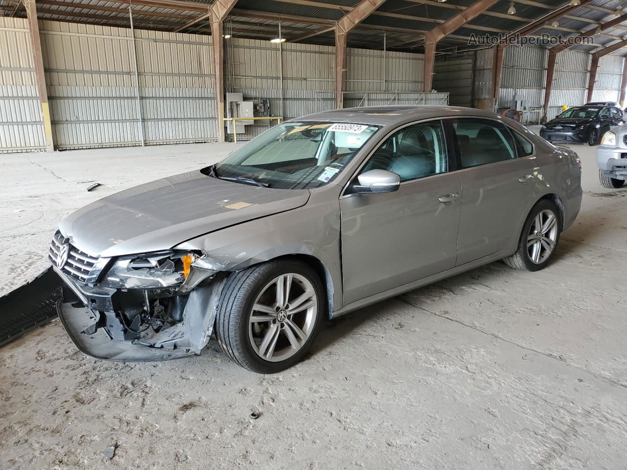 2014 Volkswagen Passat Se Silver vin: 1VWBM7A38EC104575