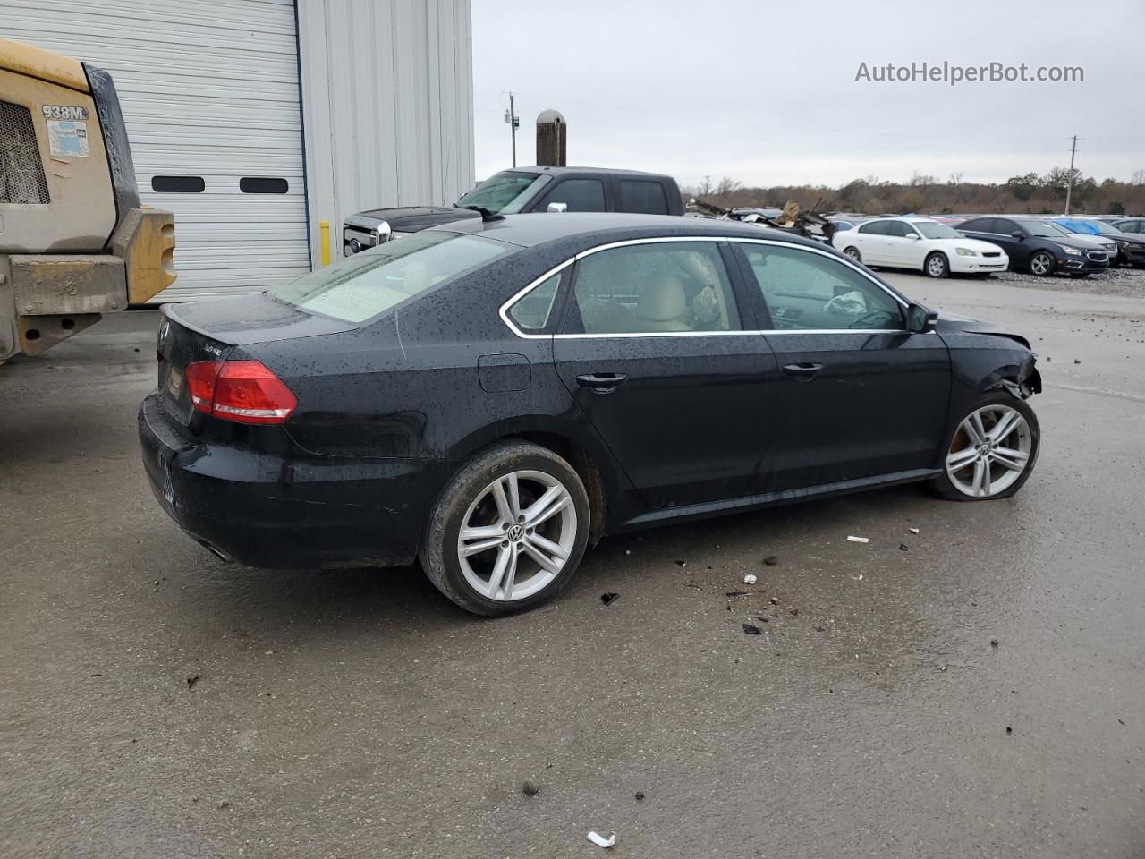 2012 Volkswagen Passat Se Black vin: 1VWBM7A39CC076508