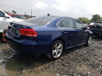 2013 Volkswagen Passat Se Blue vin: 1VWBM7A39DC027911