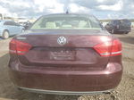 2013 Volkswagen Passat Se Maroon vin: 1VWBM7A39DC077143