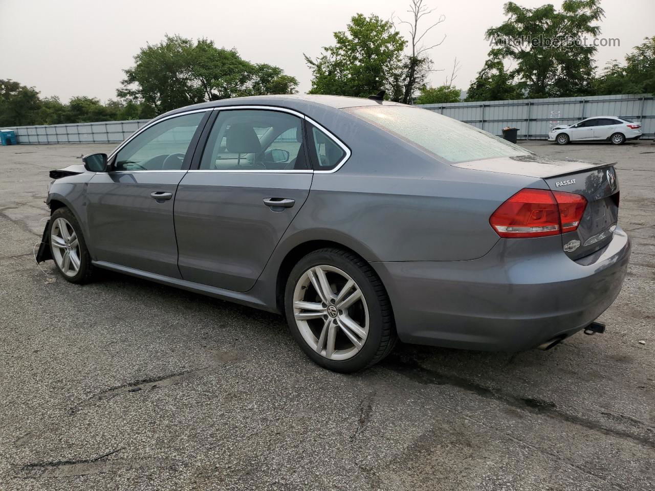 2013 Volkswagen Passat Se Gray vin: 1VWBM7A3XDC005917