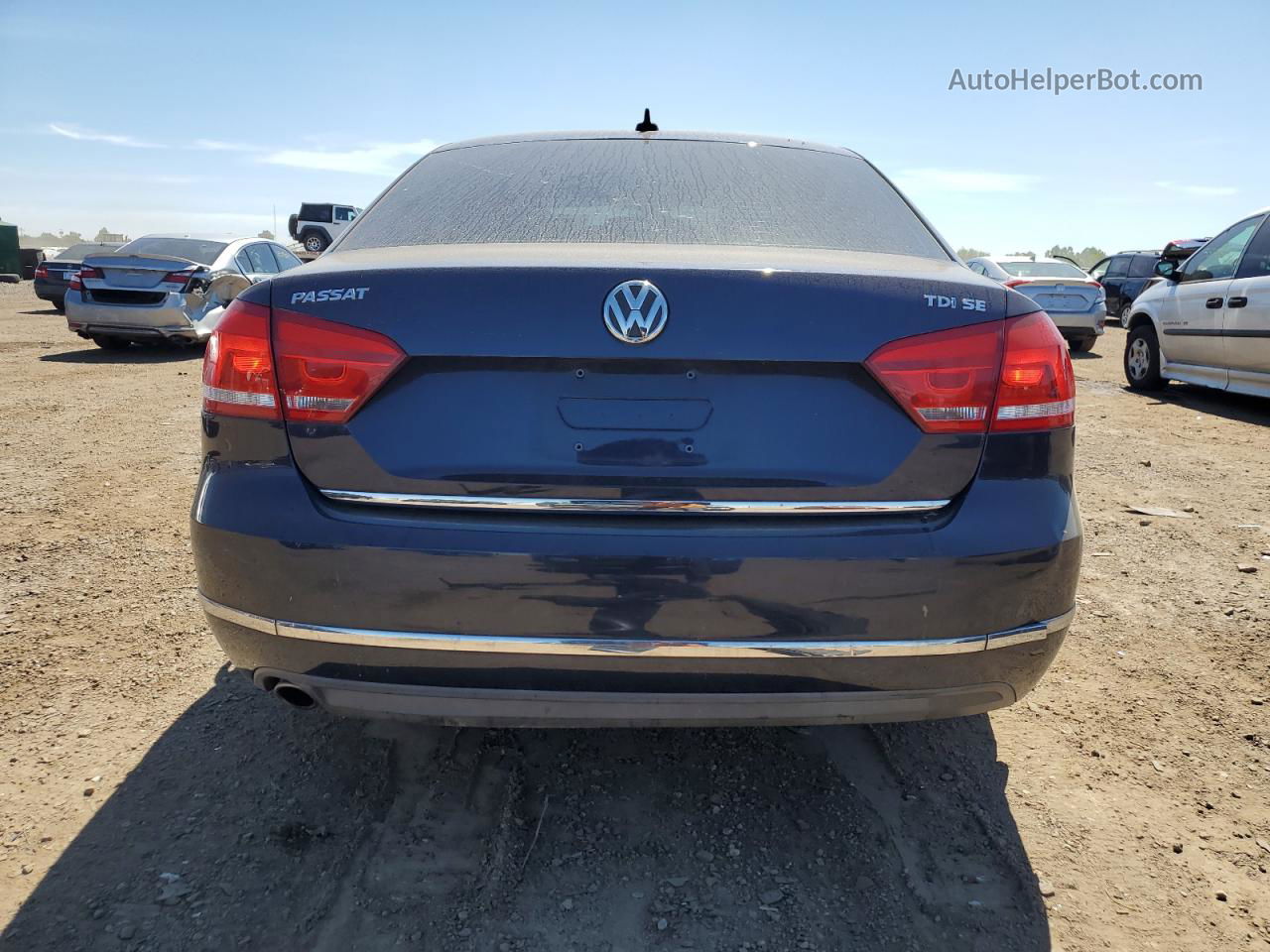 2012 Volkswagen Passat Se Blue vin: 1VWBN7A30CC033785