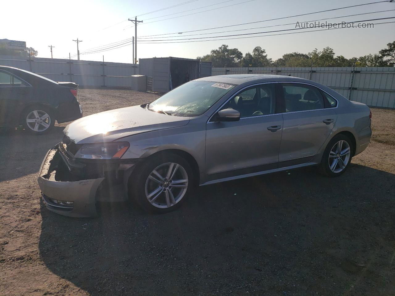 2013 Volkswagen Passat Se Silver vin: 1VWBN7A30DC009326