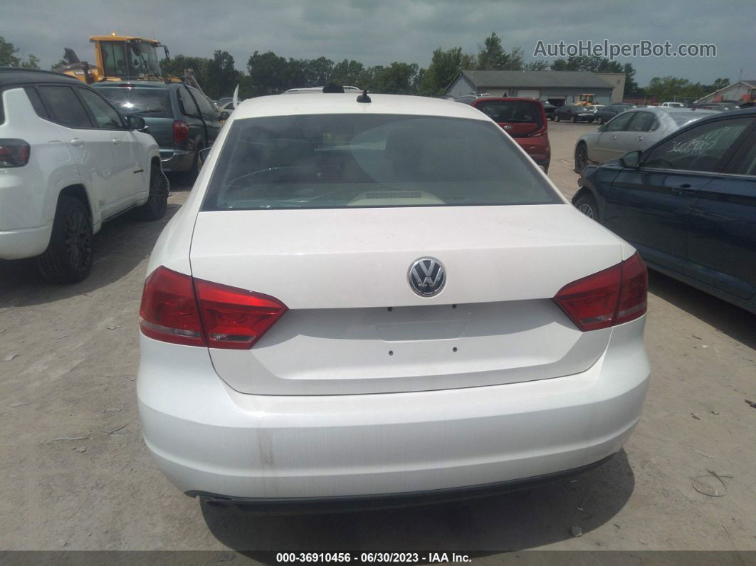 2013 Volkswagen Passat 2.0l Tdi Se Белый vin: 1VWBN7A30DC140532